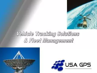 Vehicle Tracking Solutions &amp; Fleet Management
