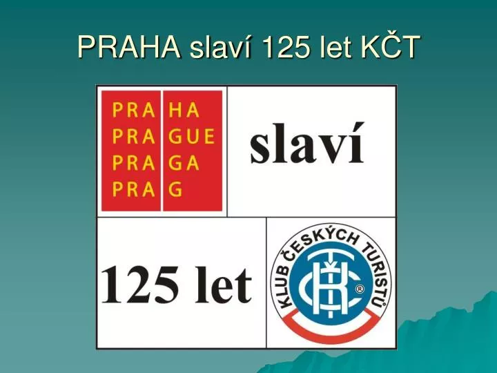 praha slav 125 let k t