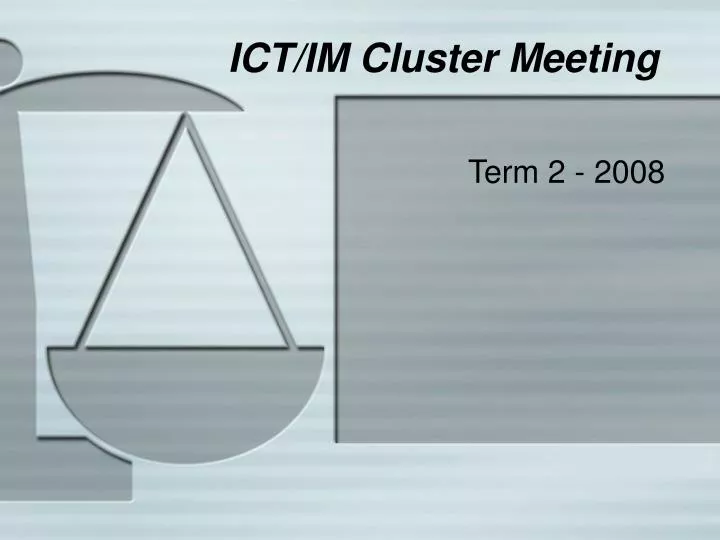 ict im cluster meeting
