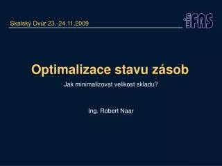 optimalizace stavu z sob
