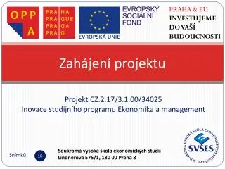 zah jen projektu