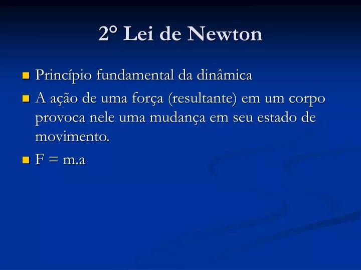 2 lei de newton