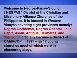 Welcome to Negros-Panay-Siquijor