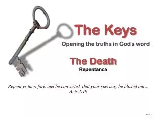 The Death Repentance