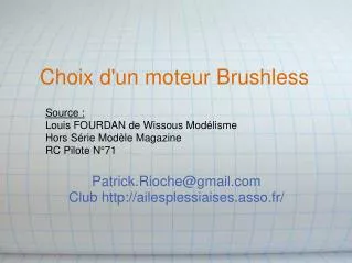 choix d un moteur brushless