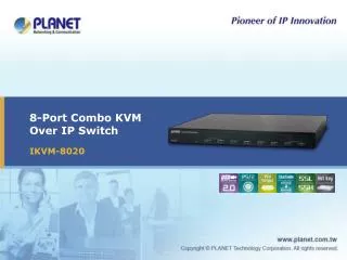 8-Port Combo KVM Over IP Switch
