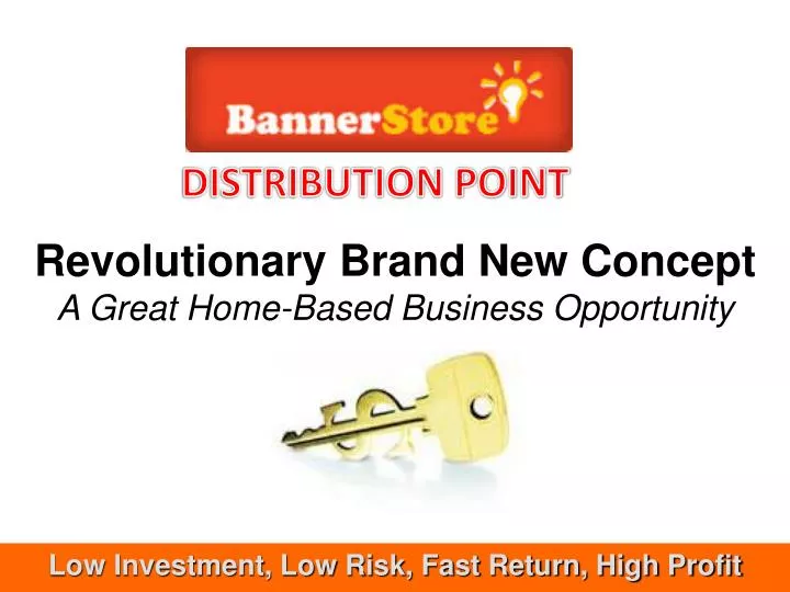 revolutionary brand new concept a great home based business opportunity