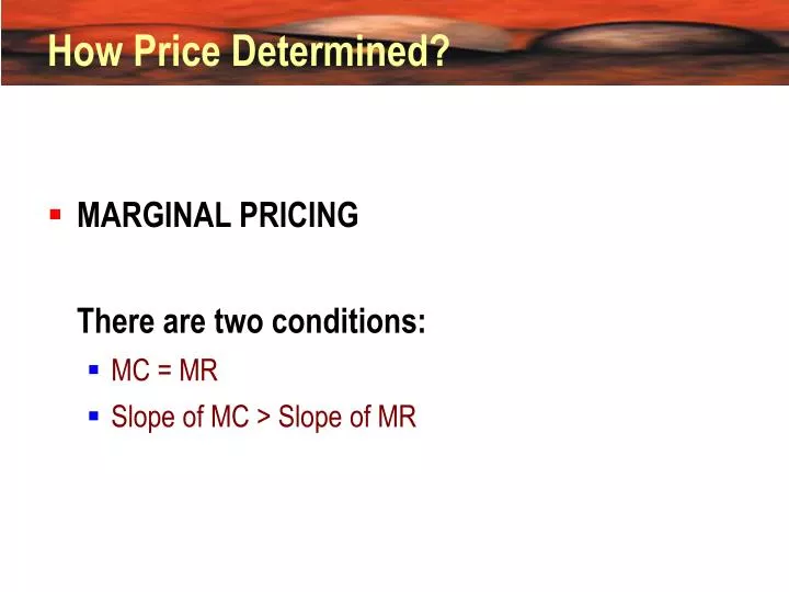 how price determined
