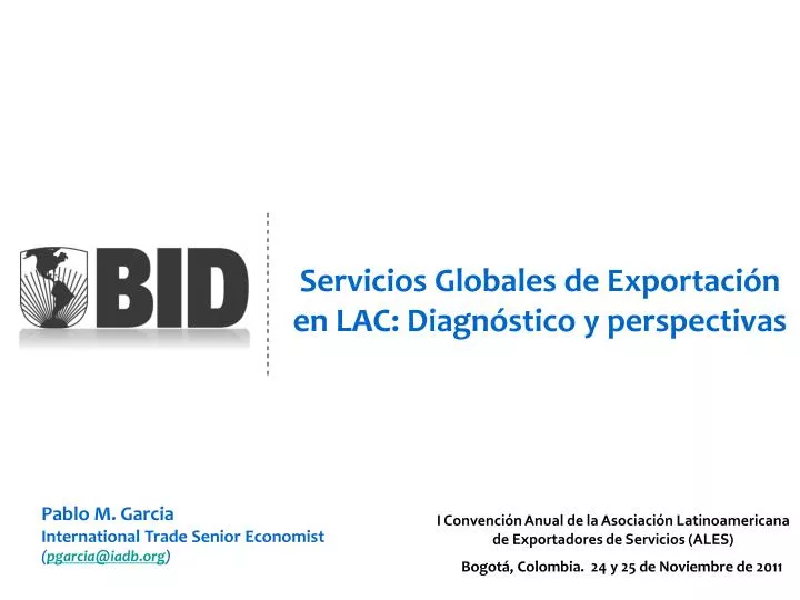 servicios globales de exportaci n en lac diagn stico y perspectivas