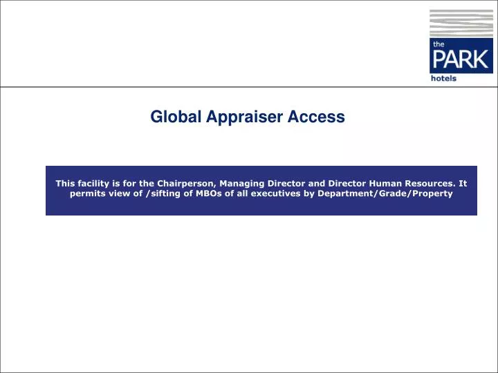 Global Appraiser Access