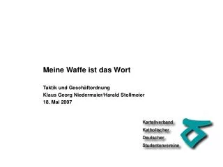meine waffe ist das wort