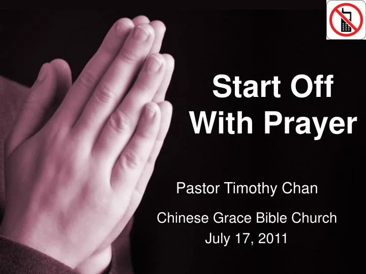 start off with prayer