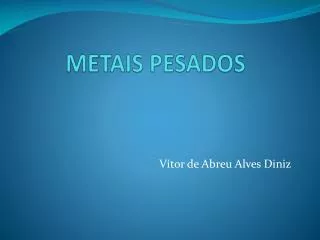 metais pesados