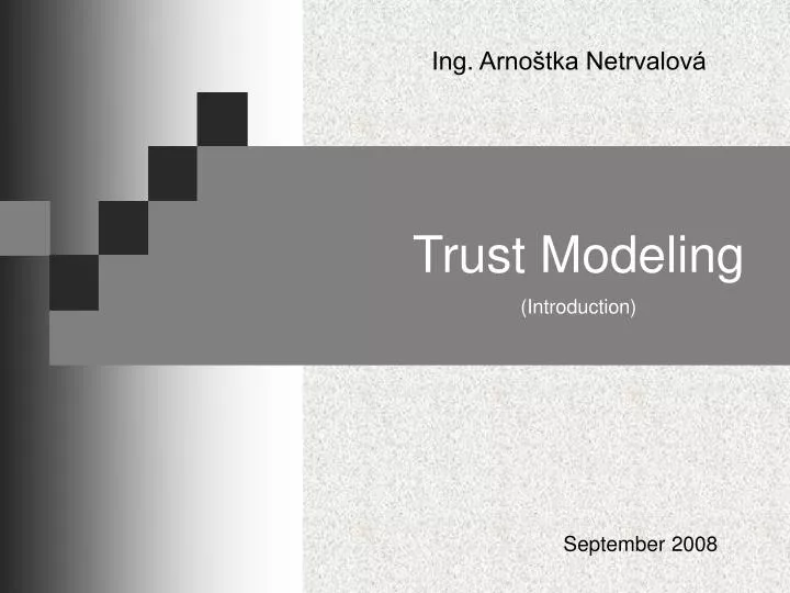trust modeling introduction