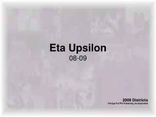 Eta Upsilon 08-09
