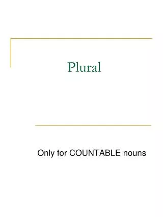 Plural