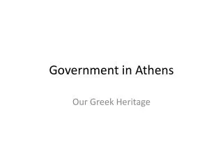 Government in Athens