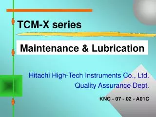 TCM-X series