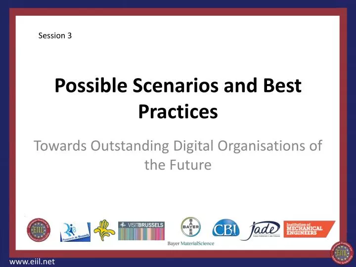 possible scenarios and best practices