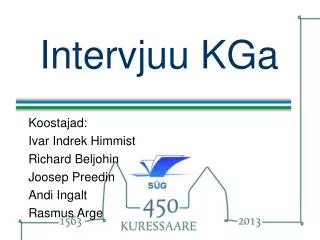intervjuu kga
