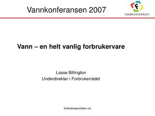 vannkonferansen 2007