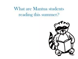 What are Mantua students reading this summer?