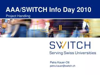 AAA/SWITCH Info Day 2010
