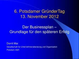 6 potsdamer gr ndertag 13 november 2012