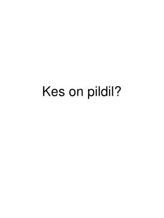 kes on pildil