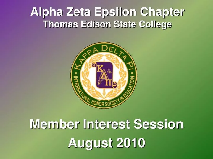 alpha zeta epsilon chapter thomas edison state college