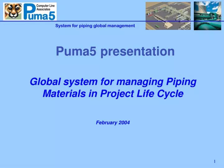 global system for managing piping materials in project life cycle february 2004