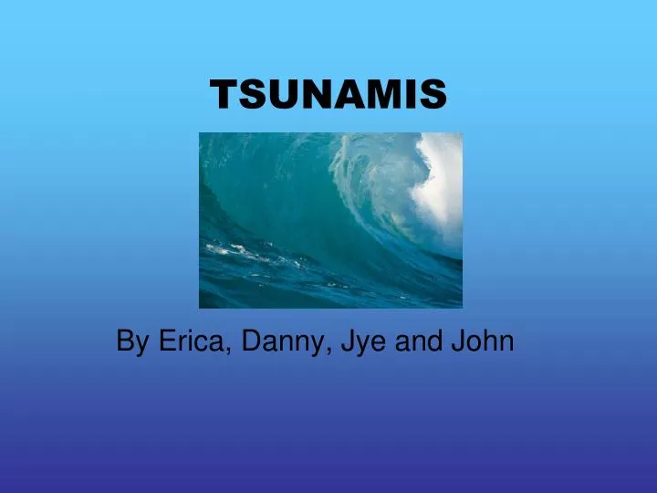 tsunamis