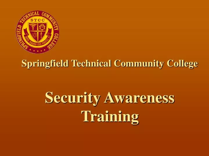 springfield technical community college security awareness training