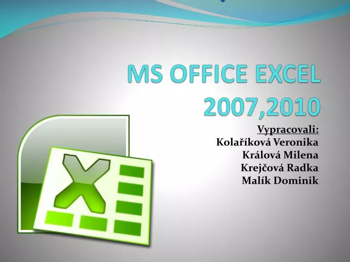 ms office excel 2007 2010