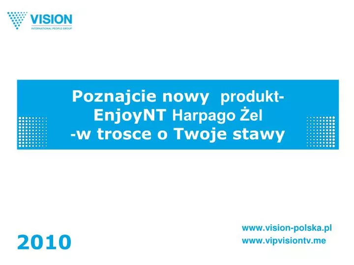 poznajcie nowy produkt enjoynt harpago el w trosce o twoje stawy