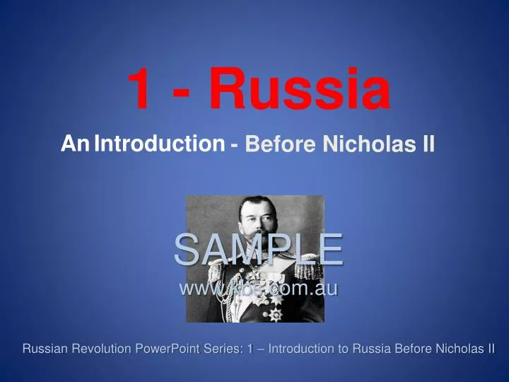 before nicholas ii