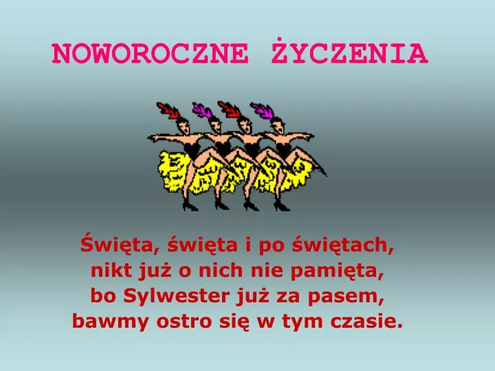 noworoczne yczenia