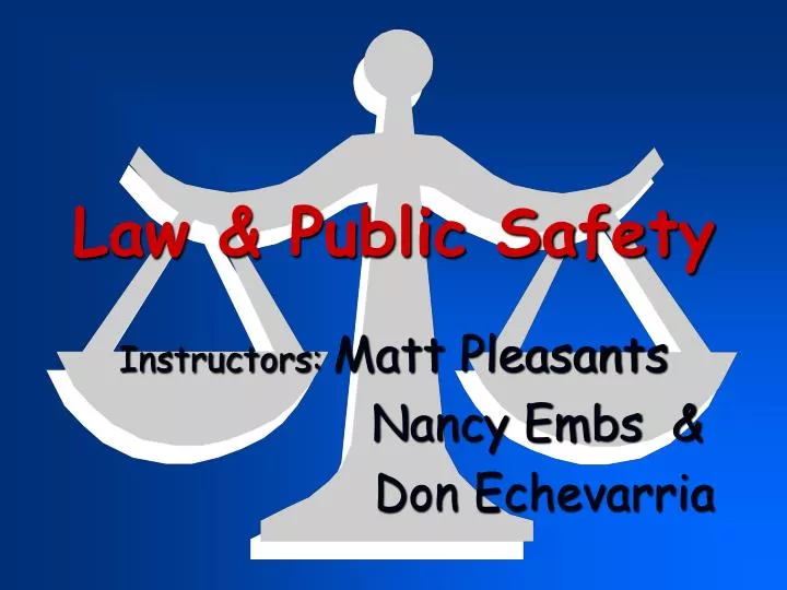 law public safety
