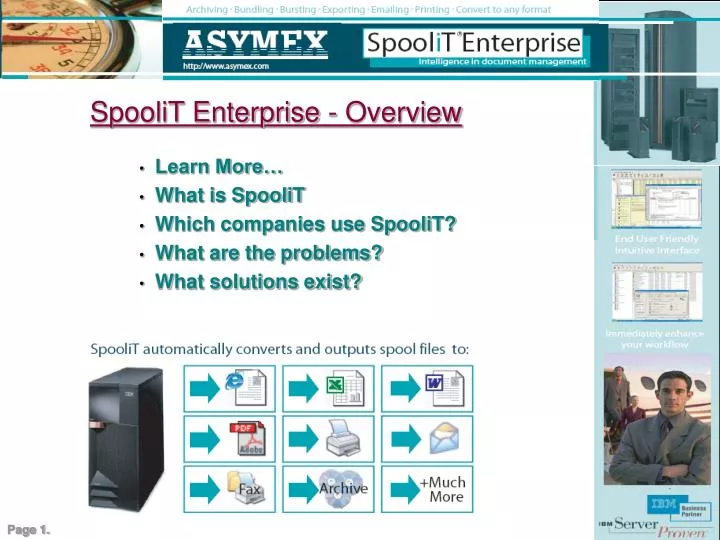 spoolit enterprise overview