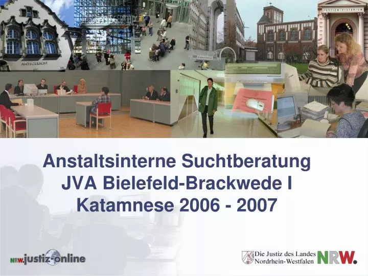 anstaltsinterne suchtberatung jva bielefeld brackwede i katamnese 2006 2007