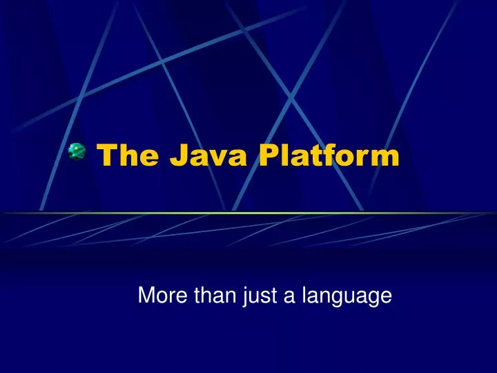 the java platform
