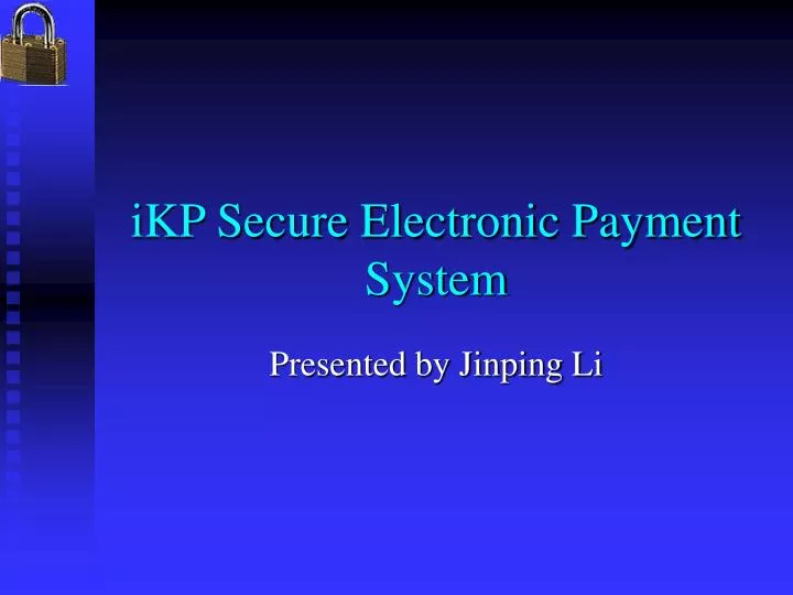 ikp secure electronic payment system