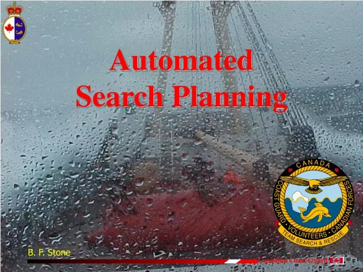 automated search planning