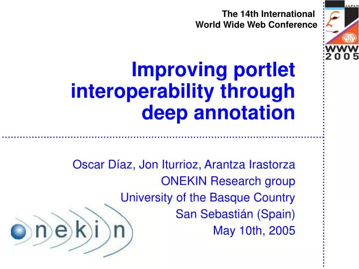 improving portlet interoperability through deep annotation