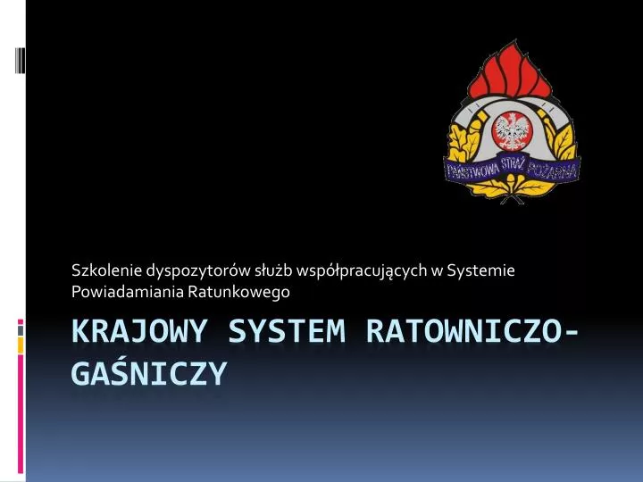 szkolenie dyspozytor w s u b wsp pracuj cych w systemie powiadamiania ratunkowego