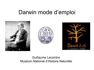 darwin mode d emploi