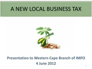 A NEW LOCAL BUSINESS TAX