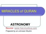 MIRACLES of QURAN - slide 1