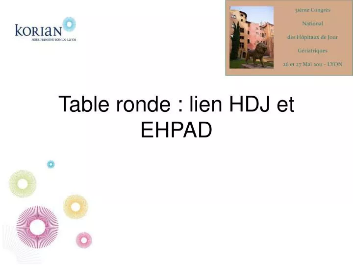 table ronde lien hdj et ehpad