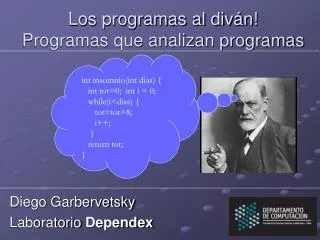 los programas al div n programas que analizan programas
